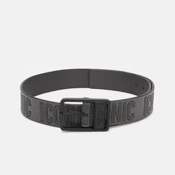 Iconic Men Textured Leather Belt-image-11