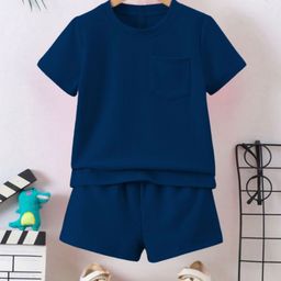Thiya Kids Round Neck T-shirt With Shorts-53