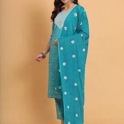 Online selling Women Blue Kurta Sets-image-79