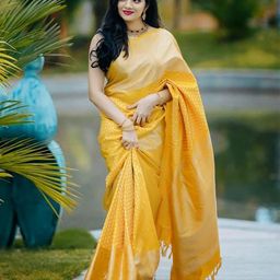 bigben textile Woven Design Zari Silk Blend Banarasi Saree-image-85