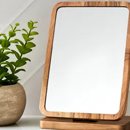 Home Centre Senegal Carolina Acacia Wood Vanity Mirror-image-49
