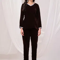 Futra Gabha Velvet Top & Trousers Co-Ords-picture-45