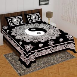 E Elma Unisex Black Bedsheets-image-91