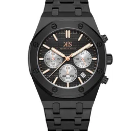 KENNETH SCOTT Men Dial & Stainless Steel Straps Analogue Multi Function Watch K24112-BBBB-61