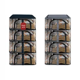 Aura Navy Blue 8 Pieces Drawer Organisers-27