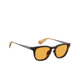 Polaroid Unisex Square Sunglasses with UV Protected Lens-55