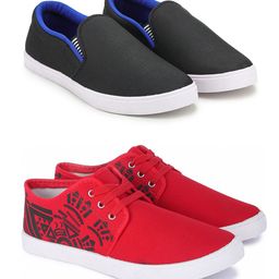 Spotwalk Men Set Of 2 Printed Sneakers-image-52