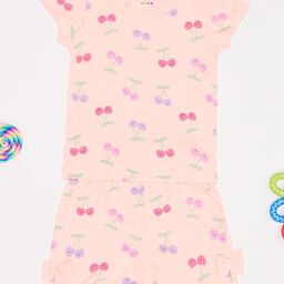 Pantaloons Baby Girls Printed T-shirt with Shorts-image-47
