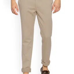 Basics Men Textured Comfort Trousers-picture-51