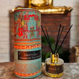 GLOBAL AROMA Blue & Red Himalayan Tea Lemon Reed Aroma Oil Diffuser & Sticks 120ml-39