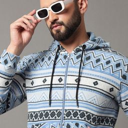 OGEN Men Printed Hooded Sweatshirt-image-76