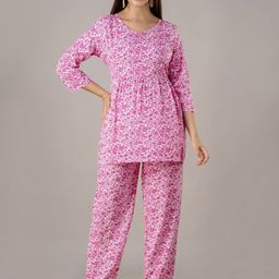 TRENDSWILL Women Paisley Printed Angrakha Aari Work Top with Trousers-picture-47