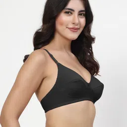 LILY Pack Of 2 Solid Full Coverage Non Padded Non Wired Regular Everyday Bra manoop image 4