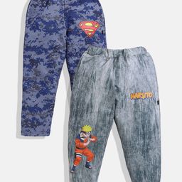 YK X Minute Mirth Boys Pack of 2 Printed Track Pants-image-77