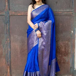 AMRUTKALA SAREES Woven Design Border Saree-picture-52