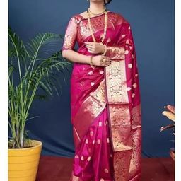 HERE&NOW Ethnic Motifs Zari Pure Silk Saree-26