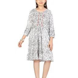 BAESD Print A-Line Dress-picture-36