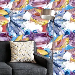 ArtzFolio Printed UV-Resistant Anti-Bacterial Diamond Rock PatternPeel & Stick Wallpaper-image-38