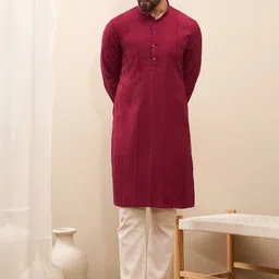 SWAGG INDIA Men Halter Neck Thread Work Kurta-picture-50