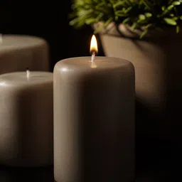 Pure Home and Living Grey Neroli Pillar Candle-image-15