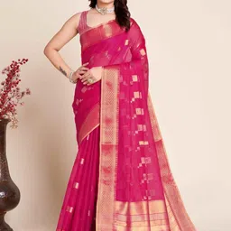 VARNI FABRICS Woven Design Zari Banarasi Saree-picture-19