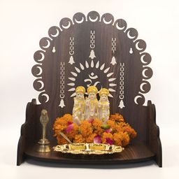 OLIVE TREE Brown Textured Wooden Home Temple-picture-17