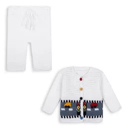 fandom collection Kids Self Design Pure Wool Sweatshirt With Trousers-picture-4