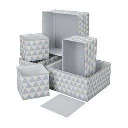 Aura Grey 6 Pieces Foldable Wardrobe Drawer Organisers-15