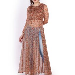 BAESD Floral Print Chiffon Maxi Top-image-60