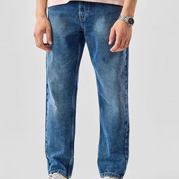 Snitch Men Blue Mid-Rise Relaxed Fit Cotton Jeans-image-72