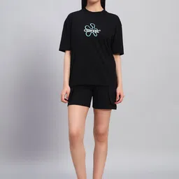 GRIFFEL Printed Oversized Pure Cotton Co-Ords-image-57