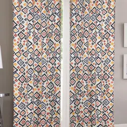 Dekor World Multicoloured Set of 2 Window Curtain-50