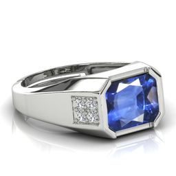RRVGEM 5.50 Ratti Blue Sapphire Finger Ring-57