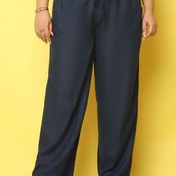 theRebelinme Women Plus Size Relaxed Linen High-Rise Trouser-image-48