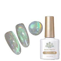BORN PRETTY Auroras Rainbow Cat Eye Magnetic Gel Nail Polish- 10 ml- RA02-27