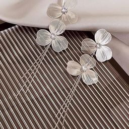 VAGHBHATT Silver Plated Floral Drop Earrings-36