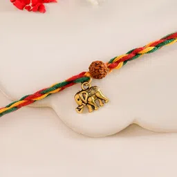 Myntra Elegant Homes Rakhi With Roli Chawal & Greetings Card-image-79