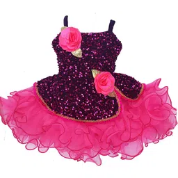 VILLATA FASHION Girls Self Design Fit & Flare Dress-image-79