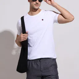 ODCC Men Solid Round Neck Cotton T-shirt-picture-20