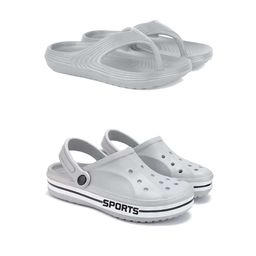 DRACKFOOT Men Set Of 2 Stylish Clogs & Thong Flip-Flops-15
