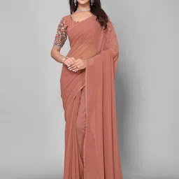 DHRUTI CREATION Polka Dot Pure Georgette Saree-picture-1