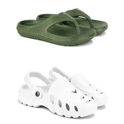 PENNEN Men Set Of 2 Thong Flip-Flops & Clogs-picture-14
