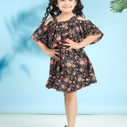 Cutiekins Floral Print Fit & Flare Midi Dress-image-31