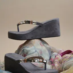JM Looks Women Platform Sandals Stylish Comfortable for Casual & Party Wear-41