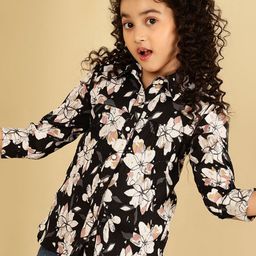 Miss & Chief Floral Print Shirt Style Top-image-66