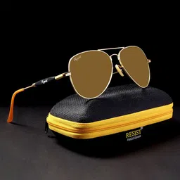 RESIST EYEWEAR Unisex Aviator Sunglasses with UV Protected Lens-32