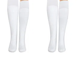 MUKHAKSH Unisex White Socks-image-79