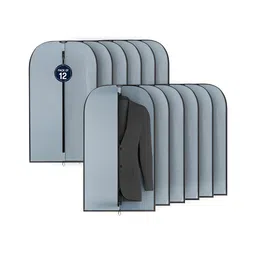 Aura Grey 12 Pieces Wardrobe Suit Organisers-12