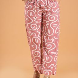 Style Shoes Women Abstract Printed High-Rise Regular Trousers-image-17