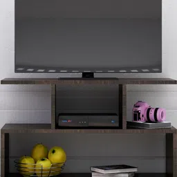 HEXA RED Wall Mounted TV Unit Cabinet with Storage-image-15